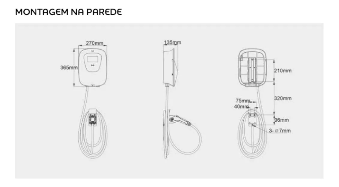 Carregador Veicular Rise Silver 7,4kw Ac Tipo 2 Touch Wi-fi - Imagem 6