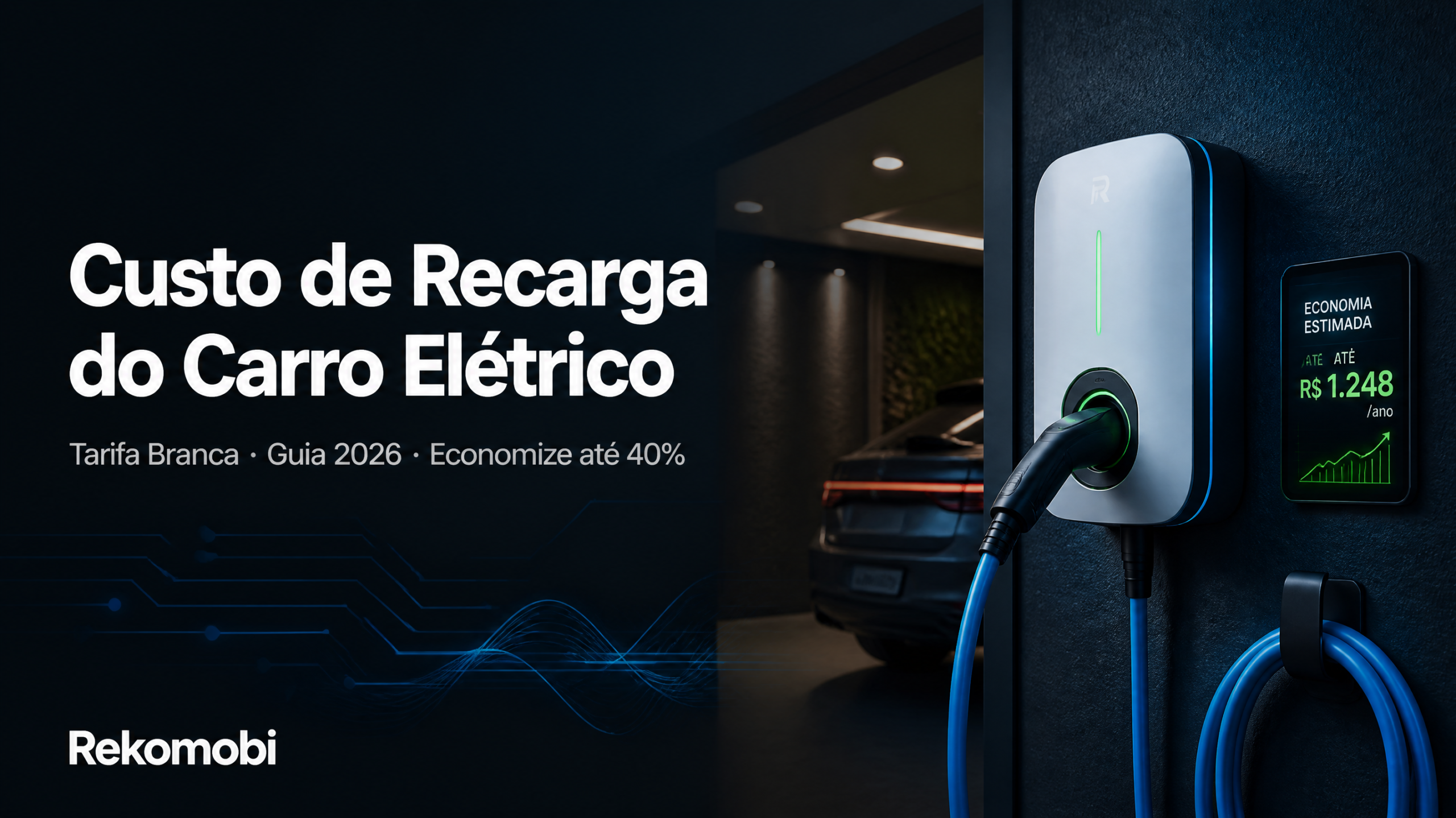 custo de recarga carro elétrico — custo e economia na recarga doméstica 2026 | Rekomobi