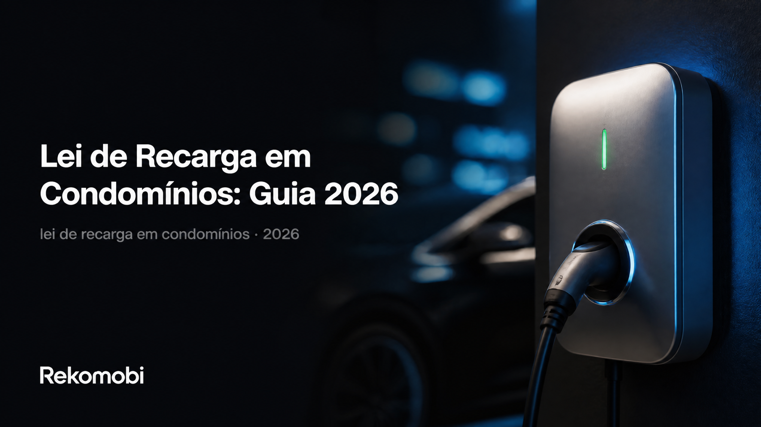 Lei de recarga em condomínios com wallbox para veículo elétrico em garagem premium