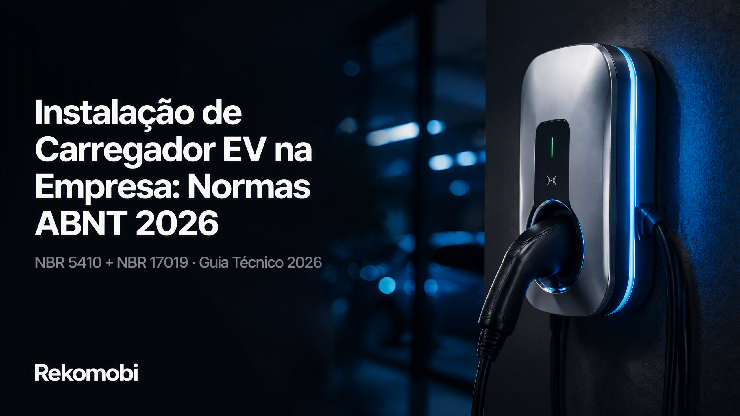 Instalação de carregador elétrico wallbox em empresa seguindo normas ABNT NBR 5410 NBR 17019